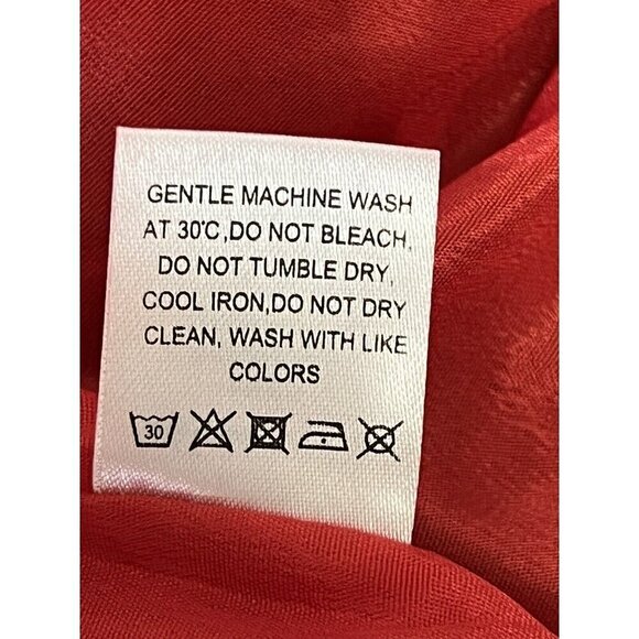 Lovers + Friends Valentina Top Small Red‎ Animal Print Cinch Front Flutter S/S - Picture 13 of 16